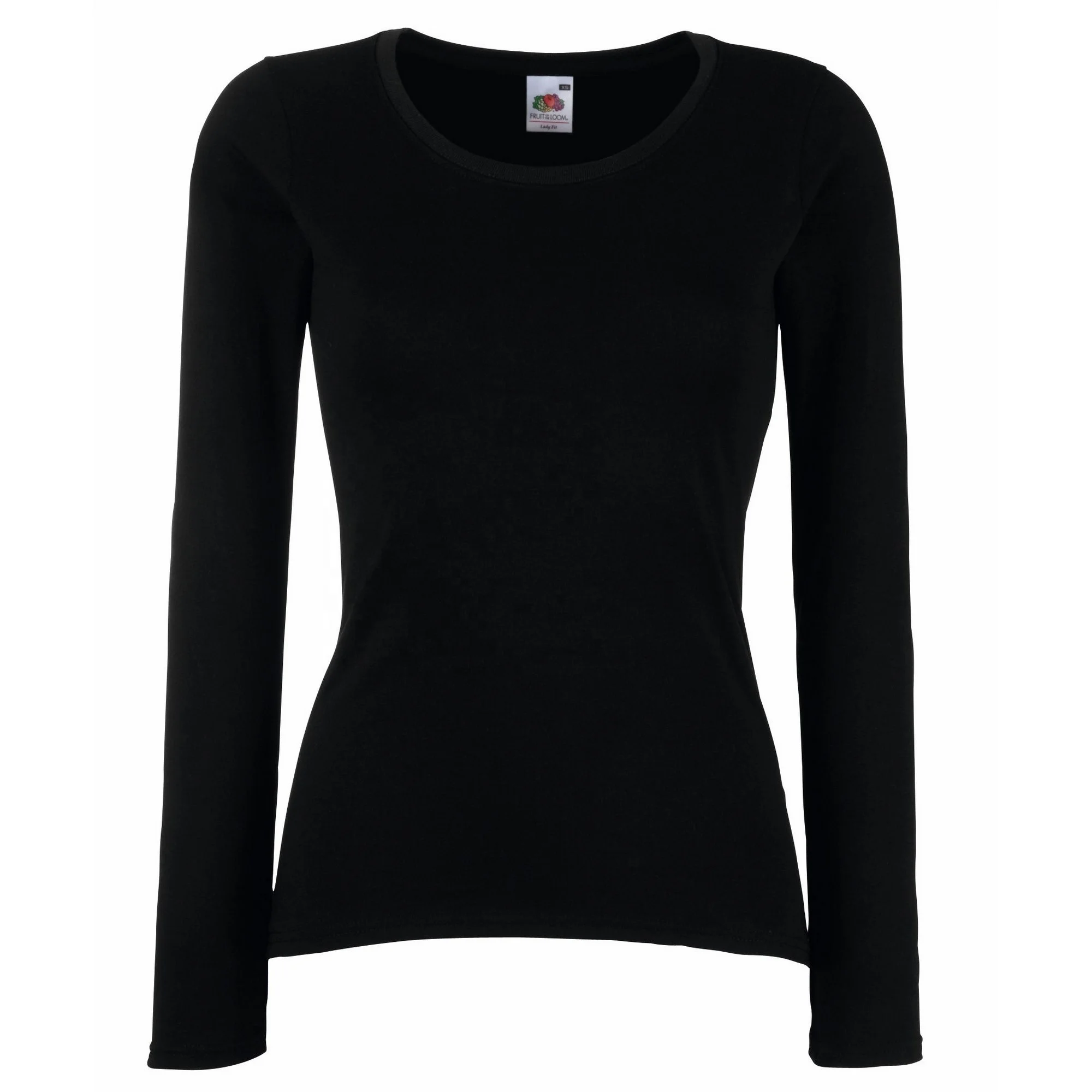 black spandex long sleeve top