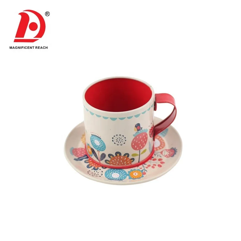 Детская портативная металлическая кофейная чашка посуда набор «сделай сам» для кухни ролевая игра маленький послеобеденного чая из нержавеющей стали игрушка детской