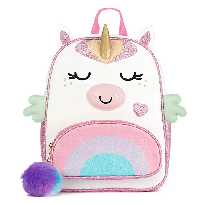 fluffy unicorn school bolsa