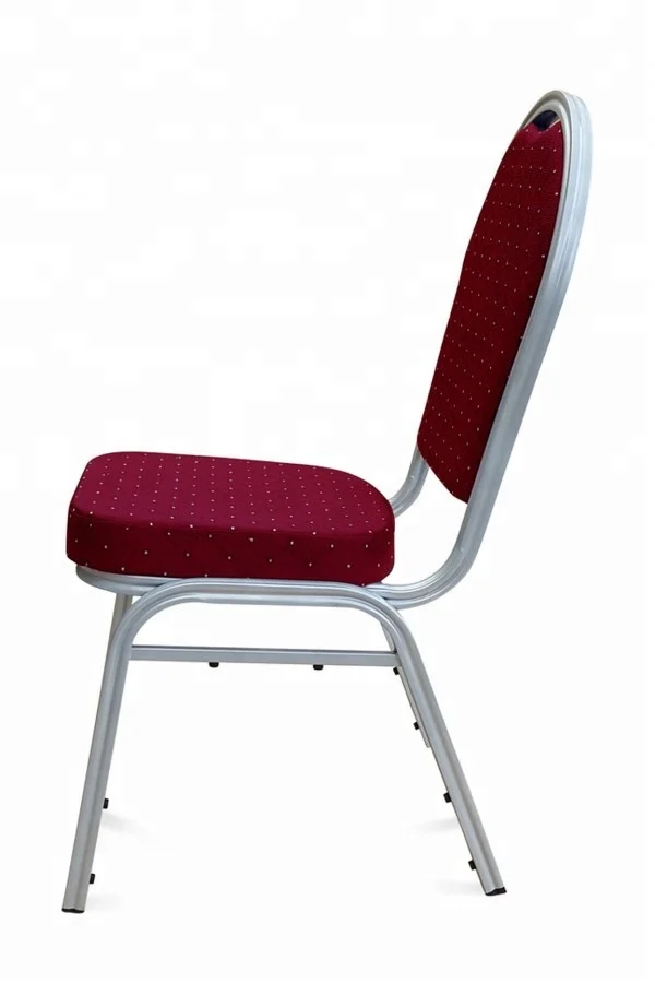 Round Back Aluminium Stacking Chair