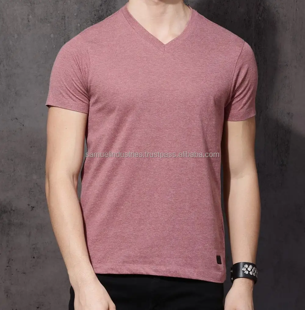 solid v neck tees