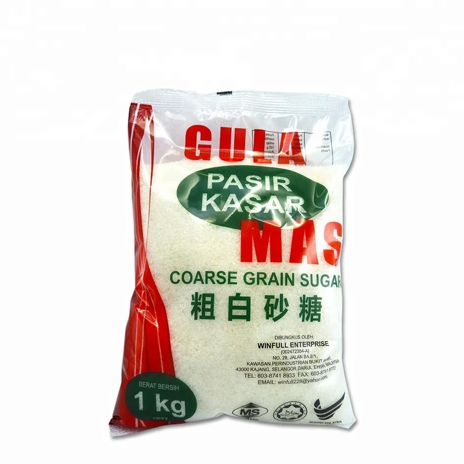 1キロmas Coarse Grain Sugar Gula Pasir Kasar Buy 粗粒砂糖 白砂糖 砂糖キューブ Product On Alibaba Com