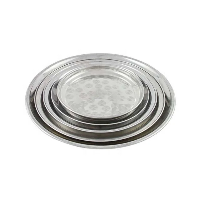 Круглый лоток из нержавеющей стали