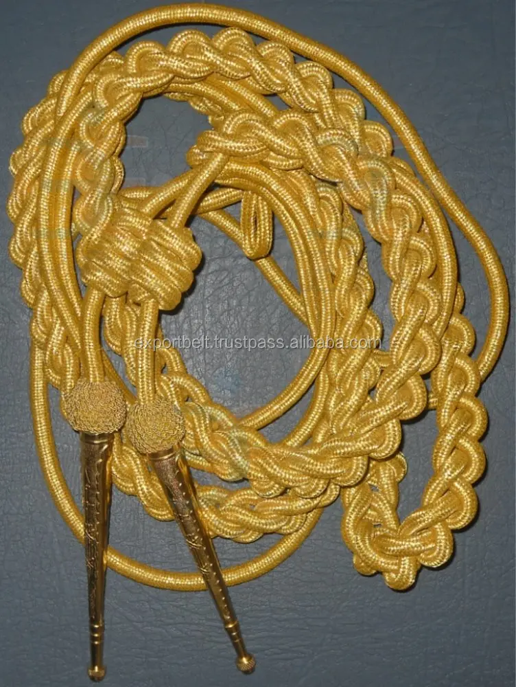 Royal Parade Uniform Gold Gilt Aiguillettes Oem Ceremonial Dress Cords