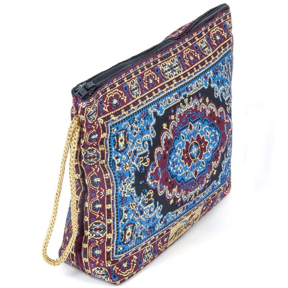 clear patterned makeup bolsa