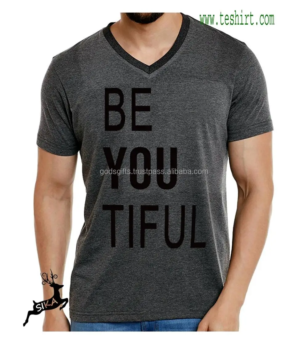 OEM Custom v Neck Tshirts Mens v Neck T-shirts Wholesale India
