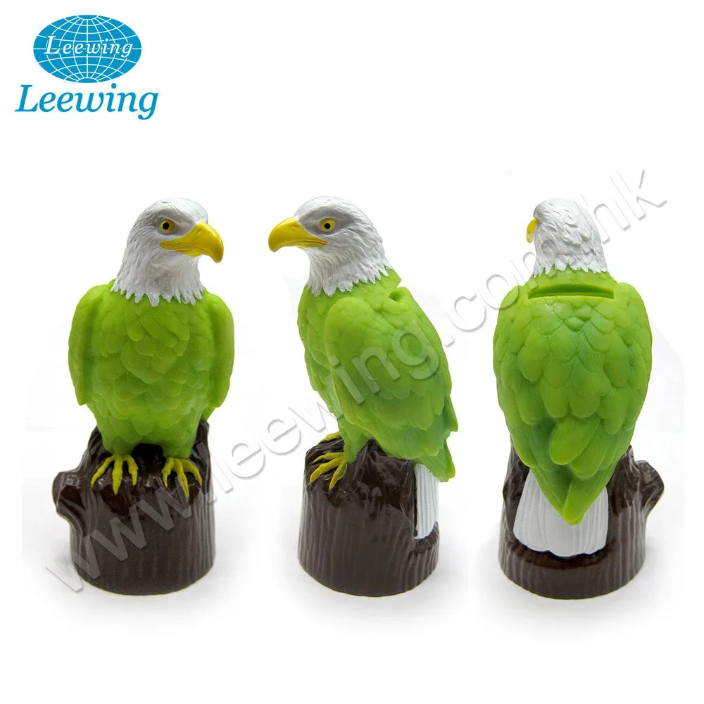 
 Оптовая продажа, пластиковая Копилка для монет с животными, ПВХ, попугаями, птицами, для детей  