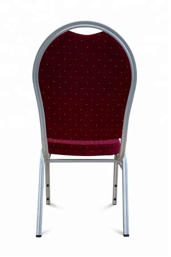 Round Back Aluminium Stacking Chair