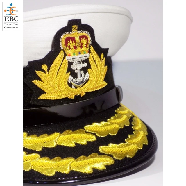 Hand Embroidery Bullion Cap Peak 