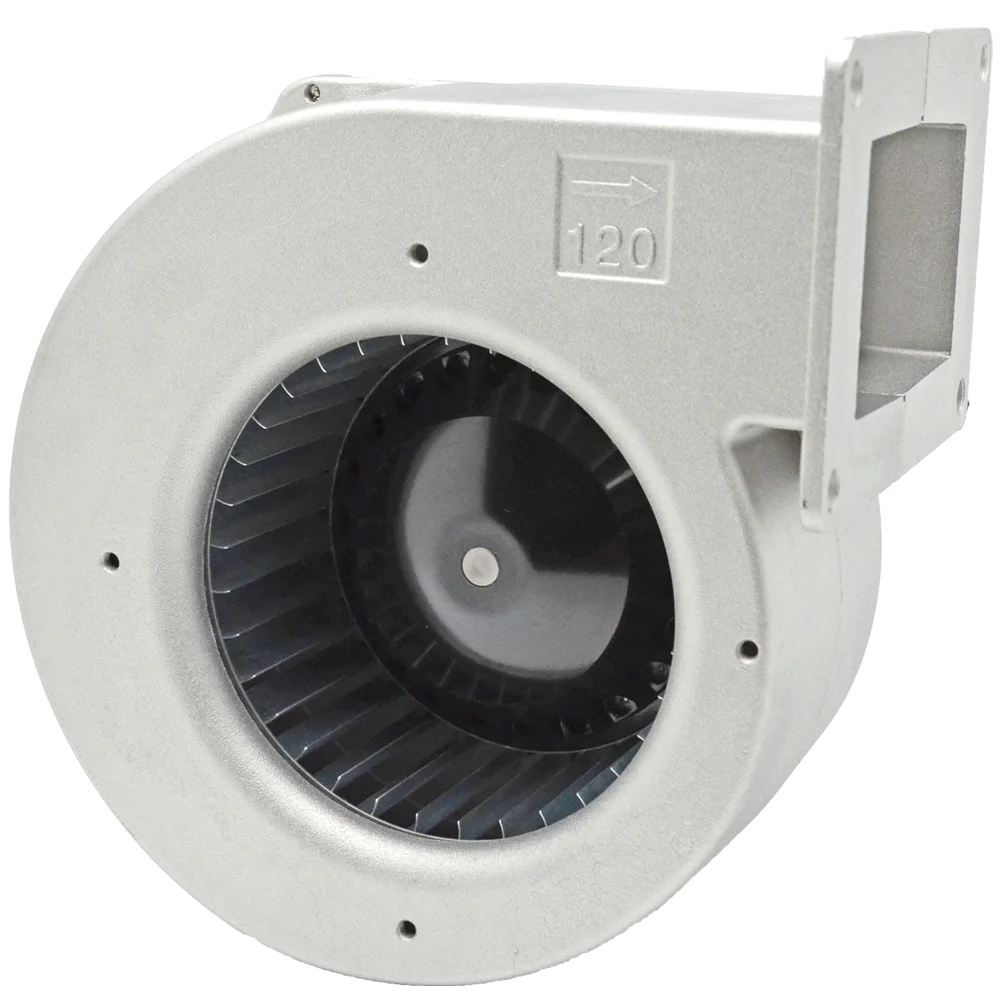 120x98mm Stainless Steel Blades Dual Ball Bearing AC Centrifugal Duct Fan Blower External Rotor Motor Home Use 115/230V OEM/ODM
