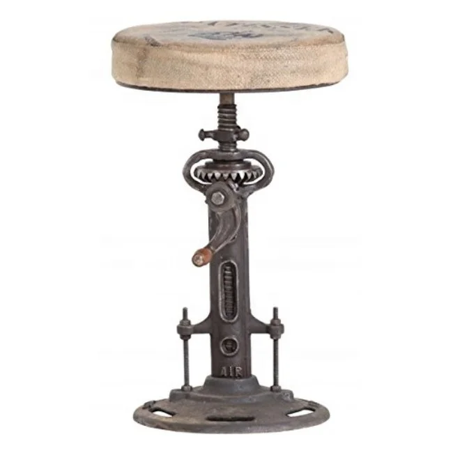 industrial crank bar stool