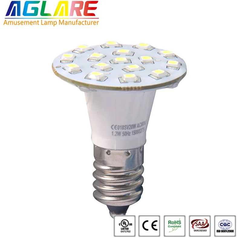 E14 Led Bulbs 60v  Amusement Rides RGB Led Fairground Lights Bulbs Amusement Parks Light