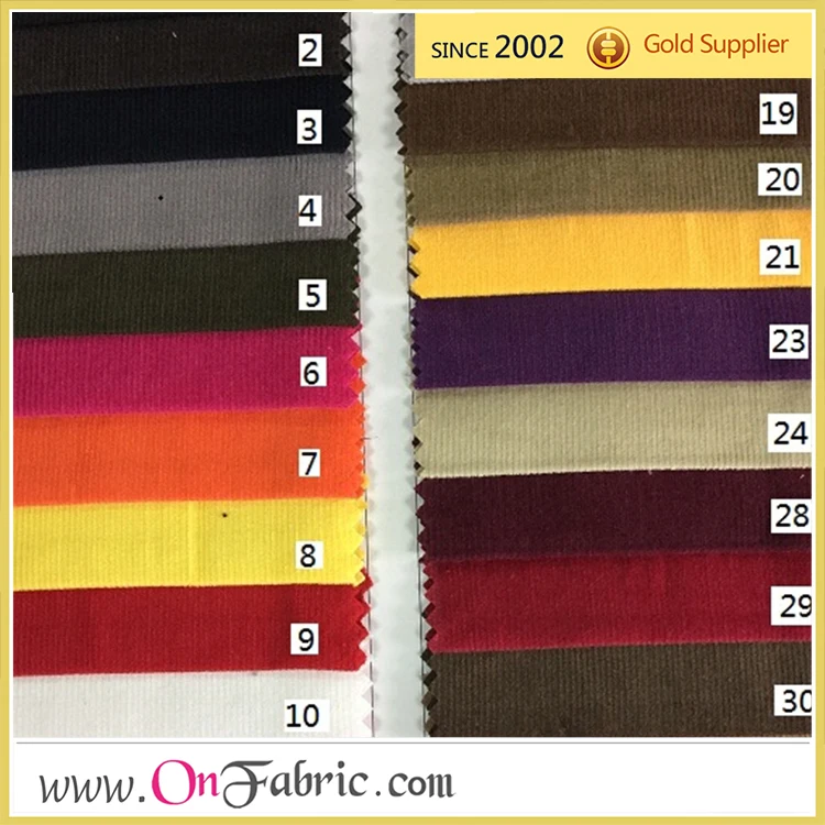 21 Вт хлопковый вельвет однотонный тканый 57/58 дюйма черный вельветовый хлопок