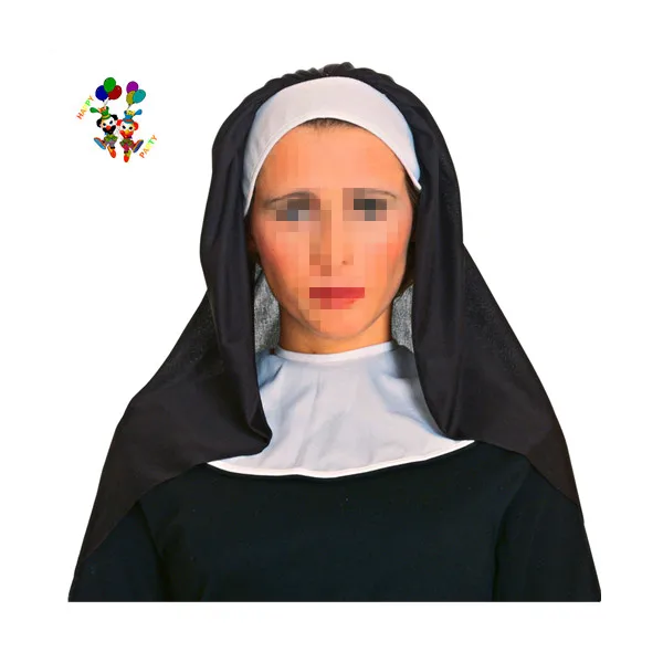 Ciao 62043 Nonne Verkleidungskostüm Für Damen – Schwarz-weiß, One Size – Perfekt Für Halloween & Karneval