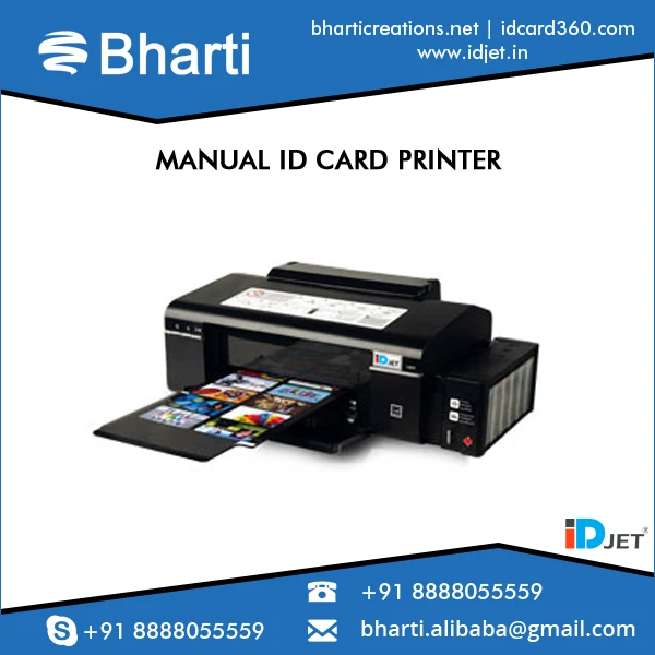 inkjet manual id card printer for