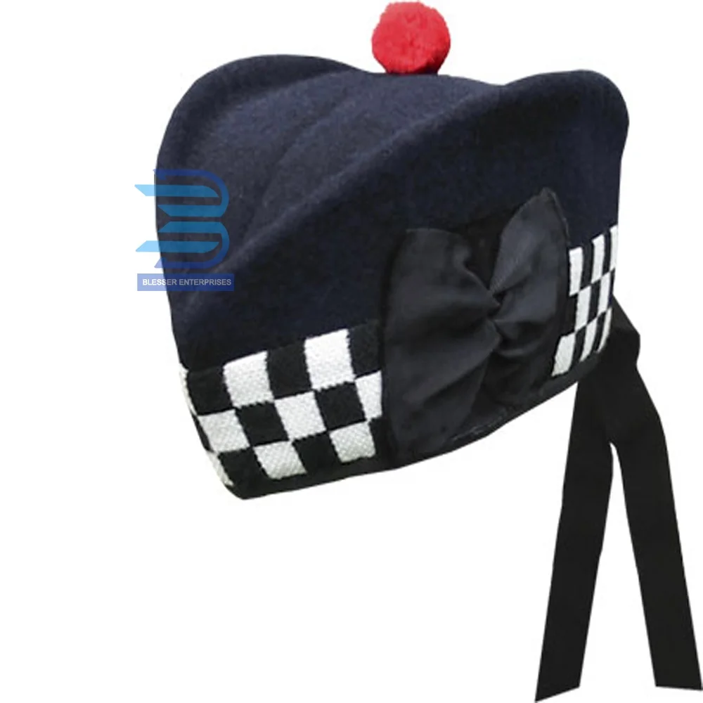 Police Band Navy Glengarry Hat 