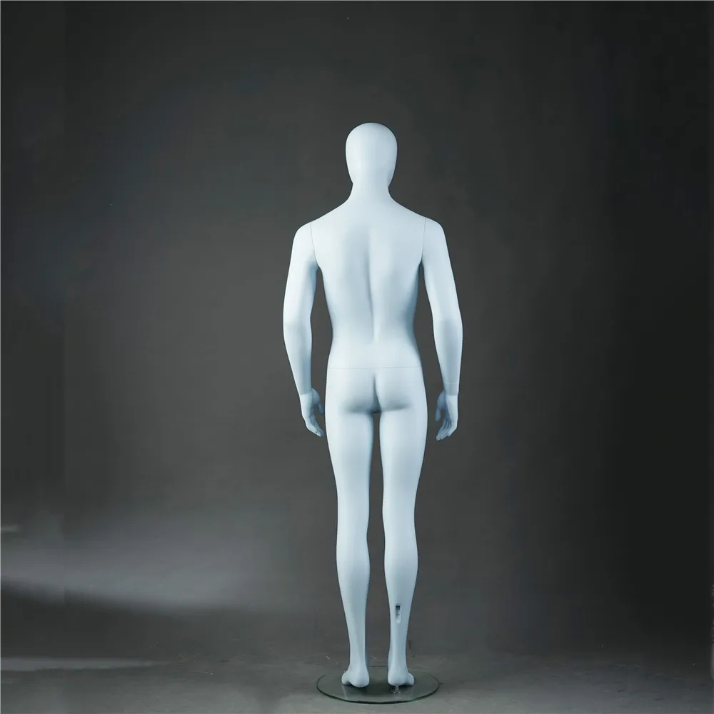Life Size Full-Body Fiberglass Articulated Mannequin with Detachable Head Stand for Men's Plus Size Clothing Store Use on Sale