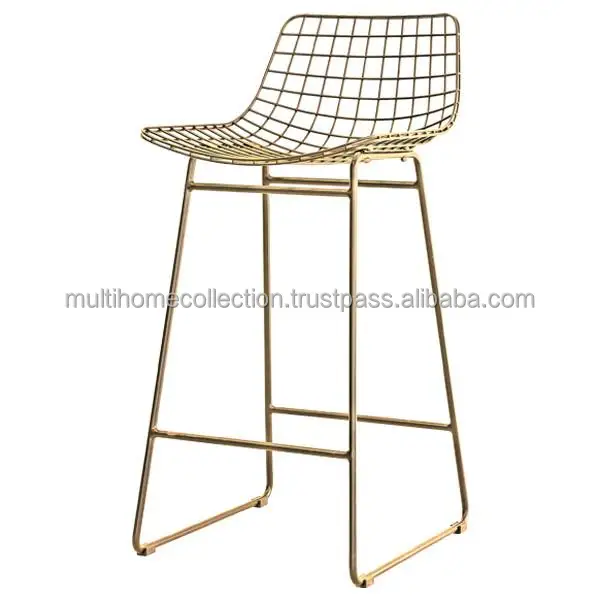 brass wire bar stool