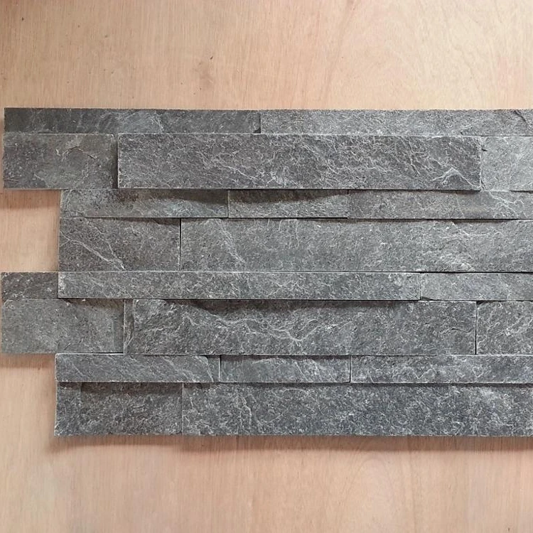 Silver Grey Quartzite Ledger Panels Slate Culture Stone Wall Cladding ...