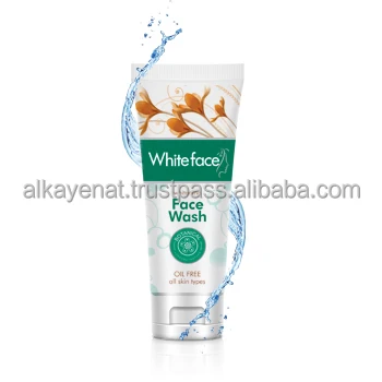 white cream face wash