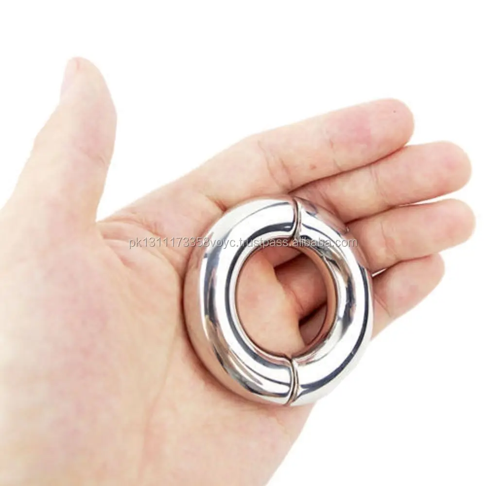 New Stretcher Weight Stainless Steel Ball Stretcher Man Enhancer Chastity Ring Dildo Ring