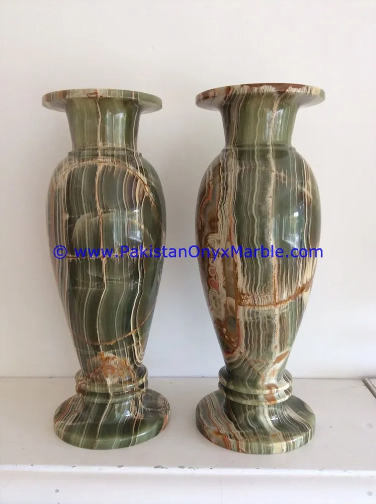 Source Dark green Onyx marble flower vases on m.alibaba.com