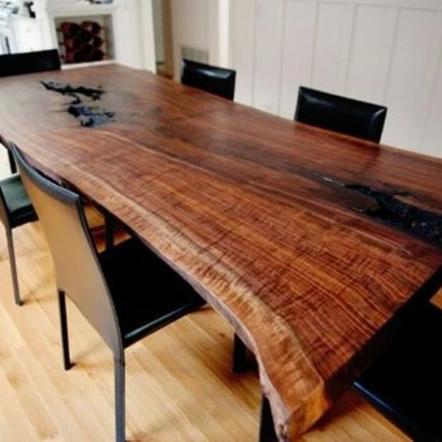 modern acacia dining table