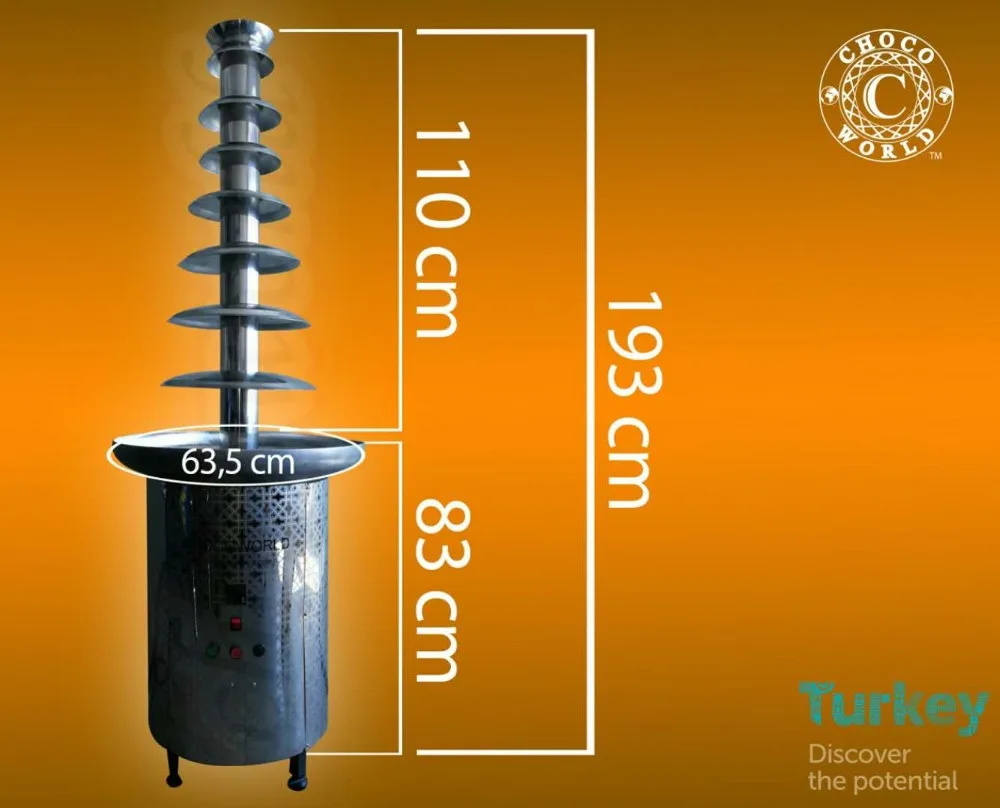 8 Layers Commercial Chocolate Fountain