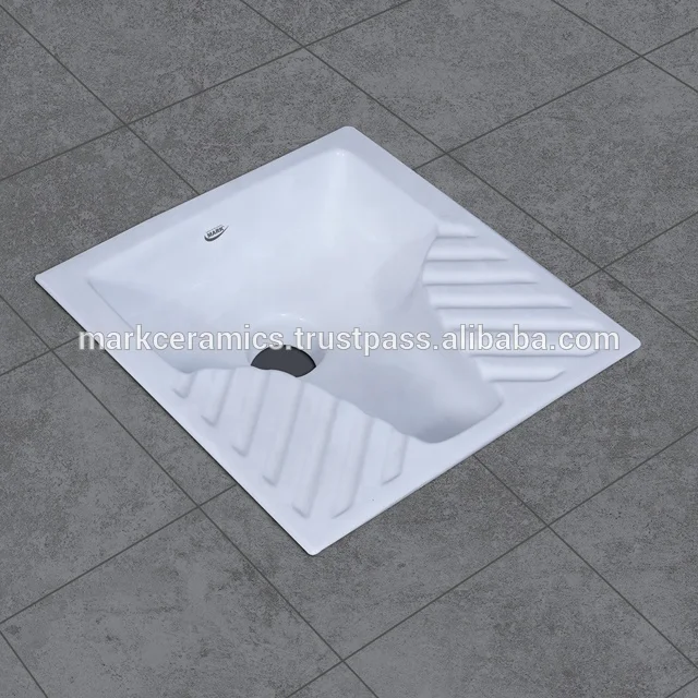 High Quality Ceramic Squat Toilet Squatting Pan Glazed Bathroom Squat