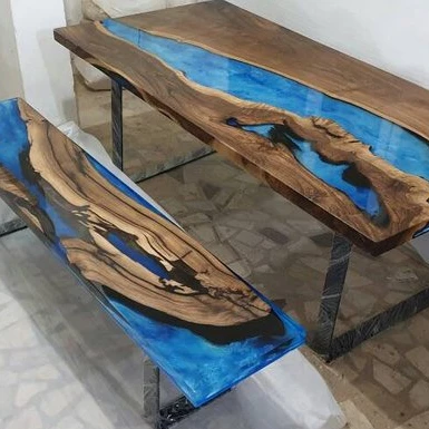 Industrial Wood Epoxy Resin Antique Design Set Of Dining Table Or Bench Buy Set Of Dining Table And Bench Wooden Dining Table With Metal Leg Epoxy Resin Dining Table Product On Alibaba Com