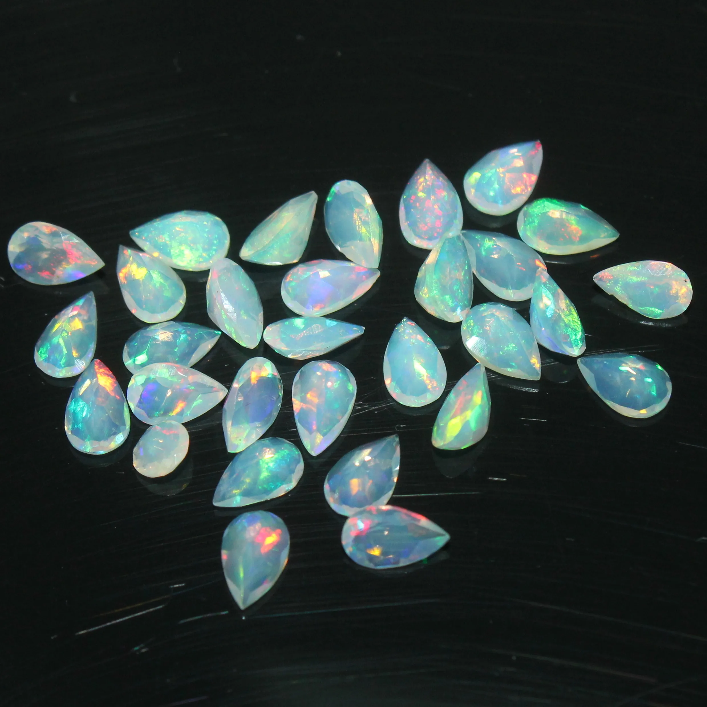 Ethiopian Opal Square Beads Heishi Shape 3x4.MM Approx 16Inches  Natural Wholesale Price