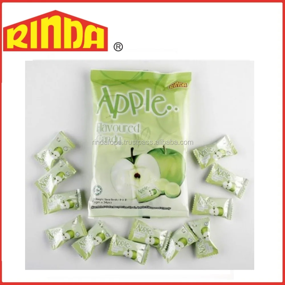 Halal Green Apple Flavoured Hard Candy Sweets View Hard Candy Rinda Product Details From Rinda Food Industries Sdn Bhd On Alibaba Com