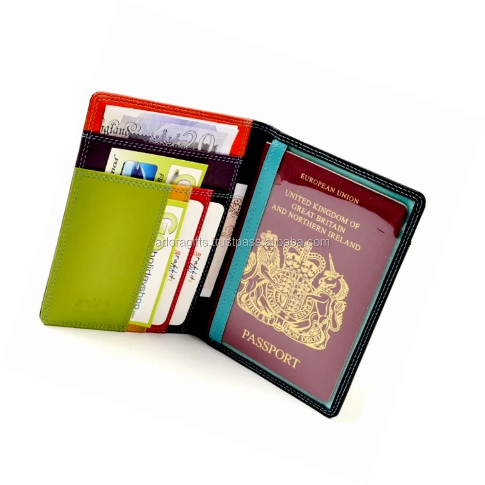 Modern New Design Passport Customized Cover With ATM Card Pockets