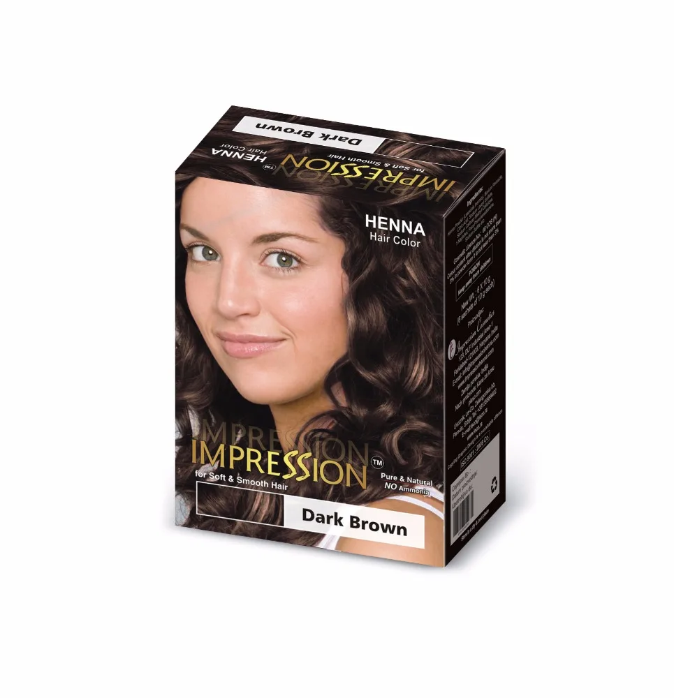 Henna Hair Color by Impression Dark Brown hair dye eu approved brown henna  bulk, View henna hair color brown own brand private label hair dye,  Impression Product Details from IMPRESSION COSMETICS on