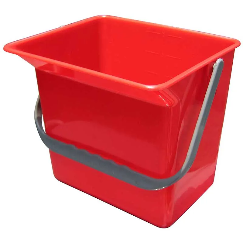 Hot selling Industrial 6L Square Shape Small Plastic Cleaning Bucket