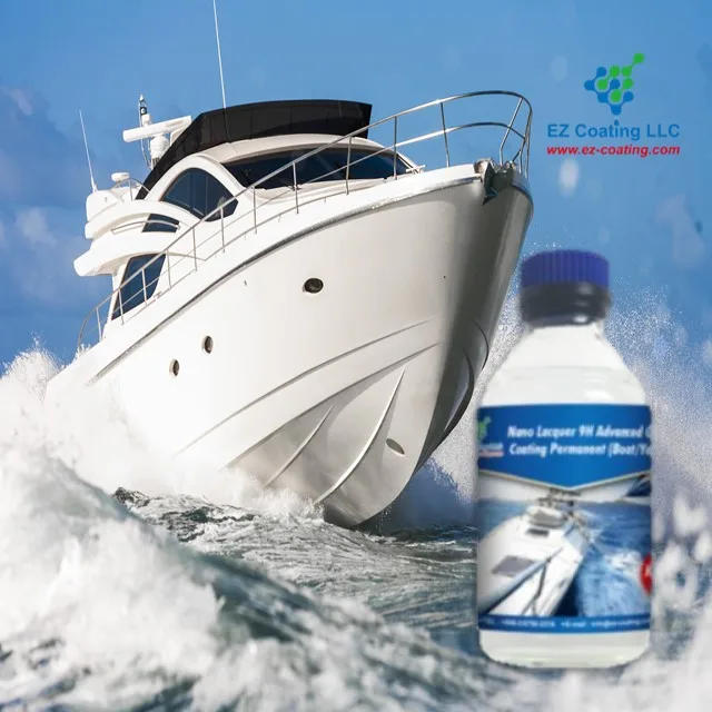 
 Нано-керамика-покрытие поверхности морской лодки  