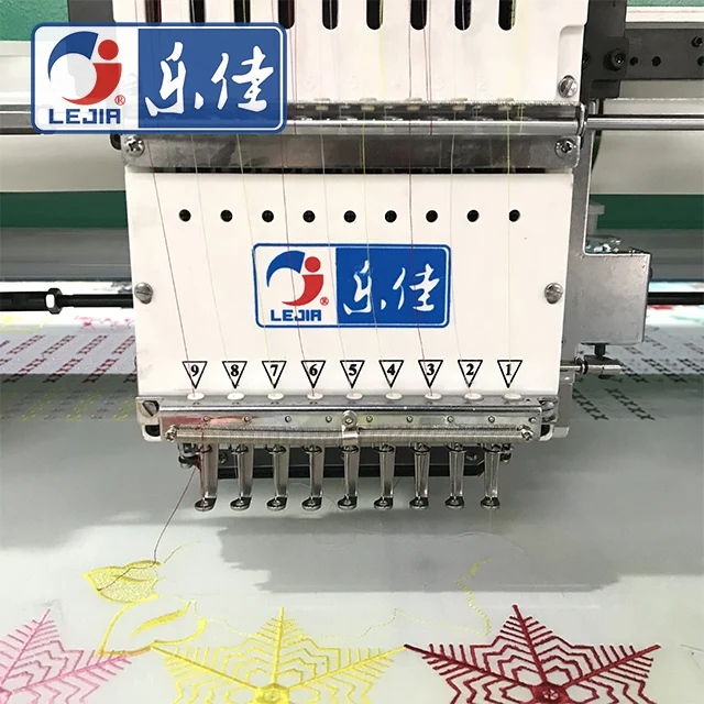 9 Needle 6 Heads Flat High Speed Embroidery Machine