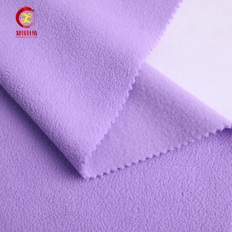 Флисовая ткань для вязания, домашняя текстильная ткань, светлая, однослойная и матовая, 100D/144F