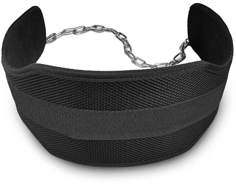 Gaf Weightlifting Dip Belt Neoprene Gym Support Straps Gel Wraps With