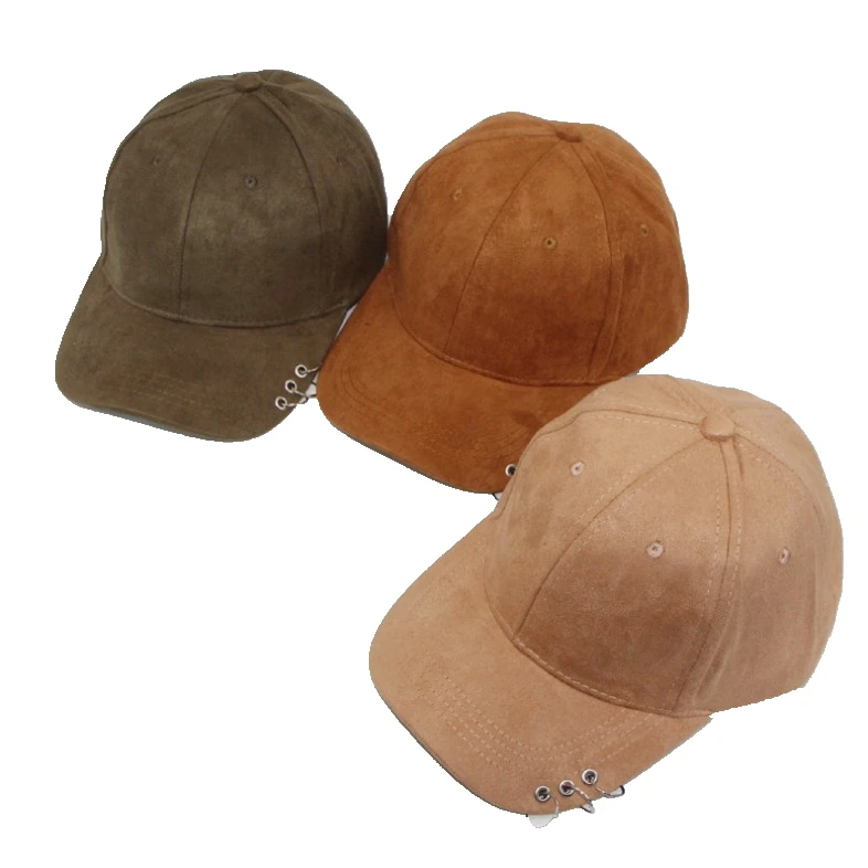 Fashionable Autumn Hats Suede Baseball Cap Men s Embroidery Winter Cap