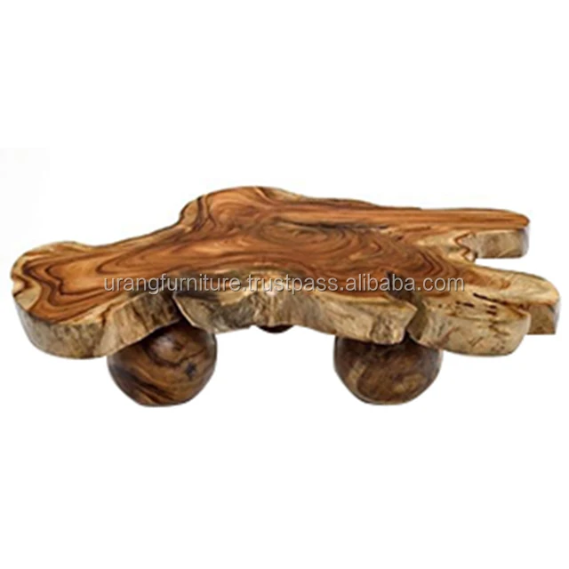 High Quality Best Design Rustic Style Suar Wood Coffee Table With Simple Elegant Modern Design From Cirebon West Java Indonesia
