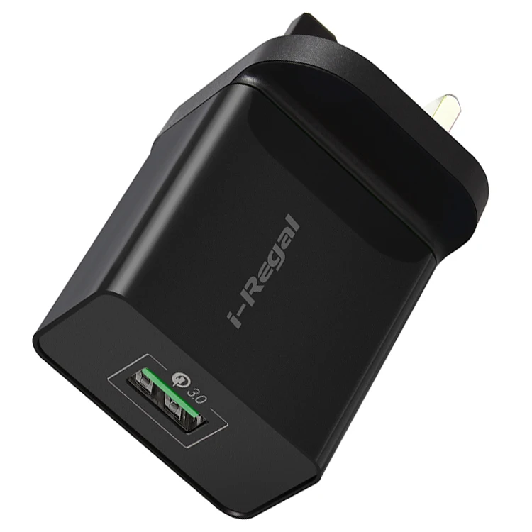 
Китайский IREGAL 18 Вт QC3.0 быстрое зарядное устройство для телефона с вилкой Стандарта Великобритании 