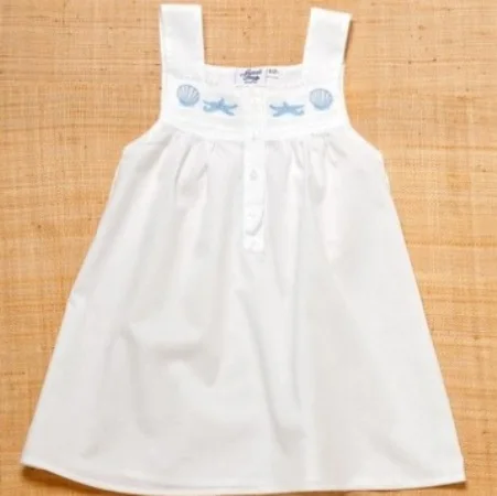 white embroidered dress baby girl