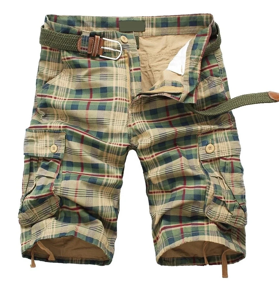 Buy Gopune Mens 3/4 Cargo Shorts Pockets Cotton Combat Long Short Trousers  Pants Casual Summer Elasticated Waist Online at desertcartINDIA