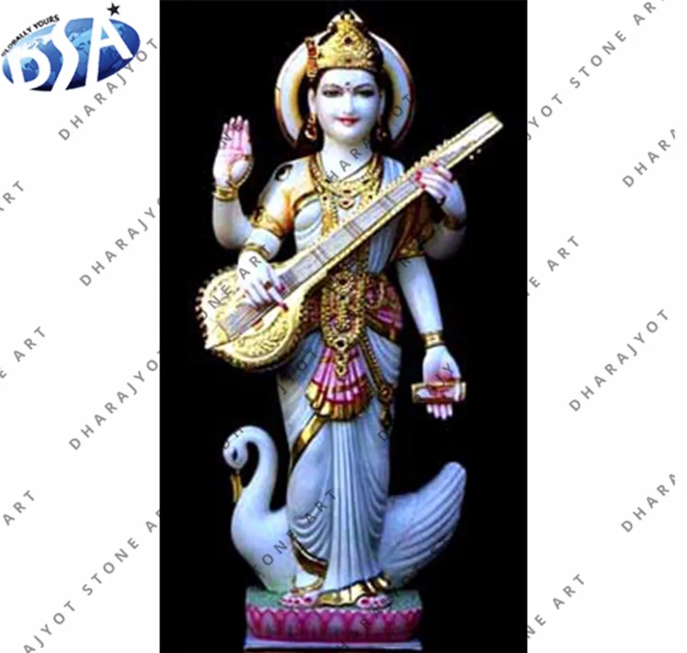 ホワイトマーブルポリッシュスタンディングサラスワティムルティ Buy Marble Saraswati Murti Beautiful Saraswati Moorti Saraswati Standing Statue Product On Alibaba Com