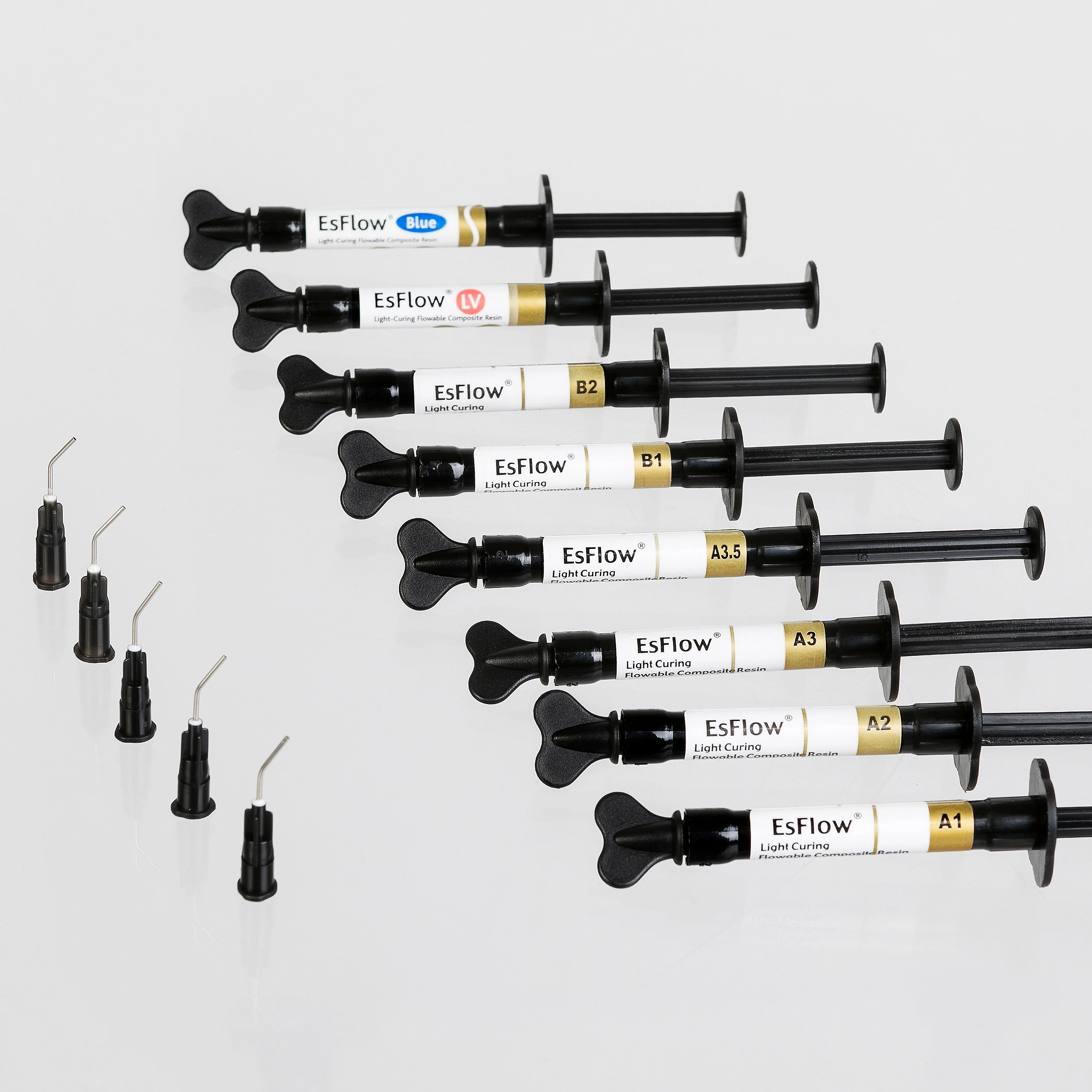 dental flowable light cured composite resin with nanohybrid and