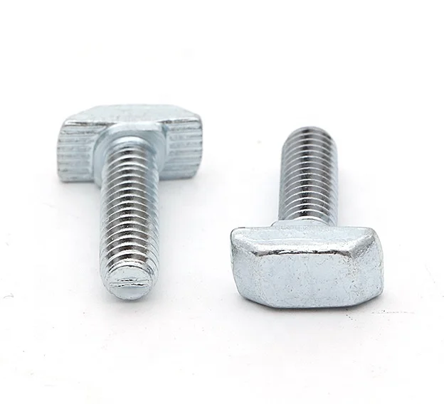 Minde Hammer Head Screw | Slot 8 | Zinc Plated Carbon Steel | M8*20/25/30/40 | for Profile Framing
