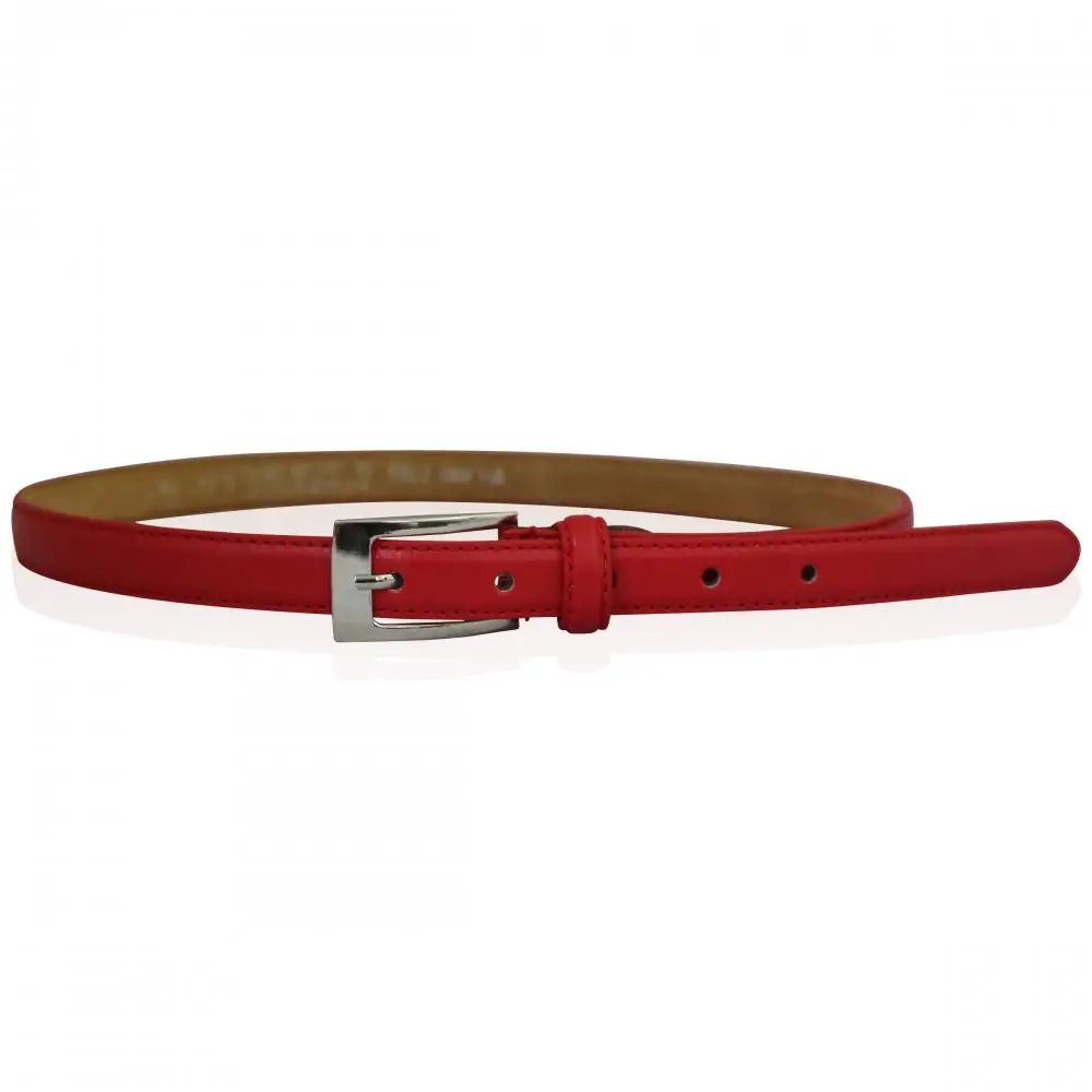 Ladies Casual Eco-Friendly Cow Hide Leather Belt Alloy Buckle Customized Logo 100% Original Leather Adjustable Width 0.75-1.50cm