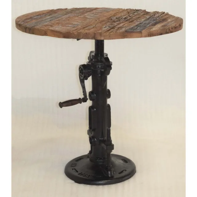 Vintage Industrial Cast Iron Crank Dining Table - Buy Industrial Crank