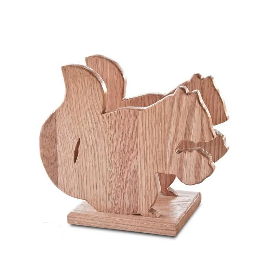 Офисные канцелярские принадлежности настольный органайзер деревянный держатель для документов в форме